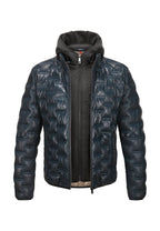 Milestone Alonso Dark Navy leren jack heren