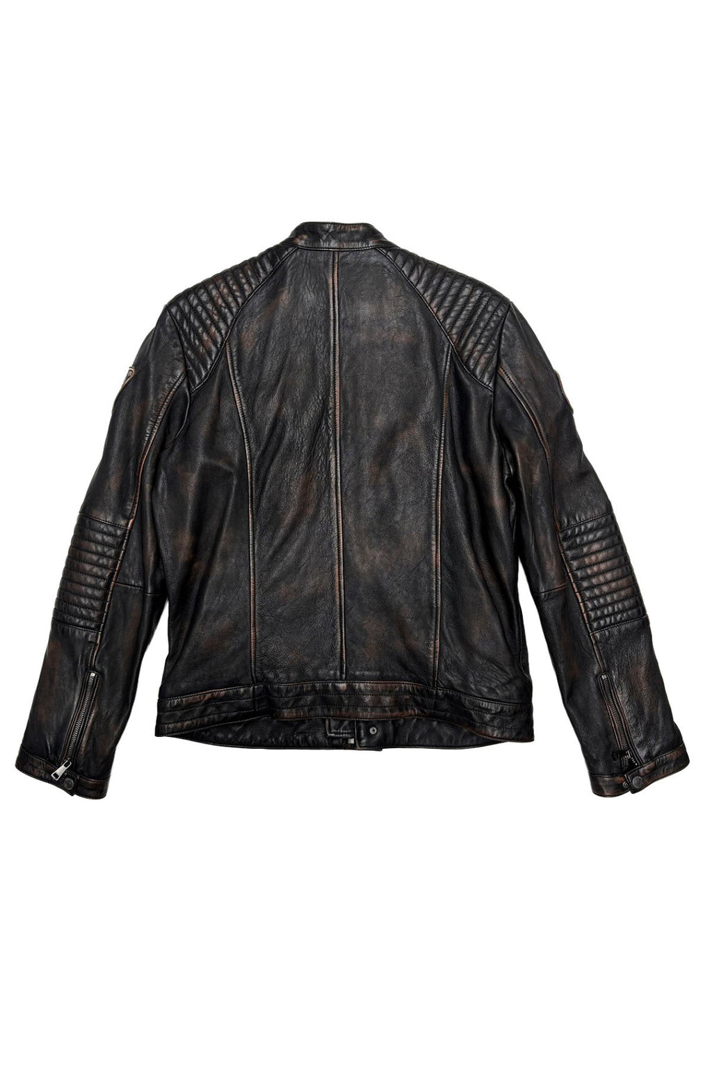 Redskins Enfield leren jack Heren Black