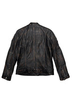 Redskins Enfield leren jack Heren Black