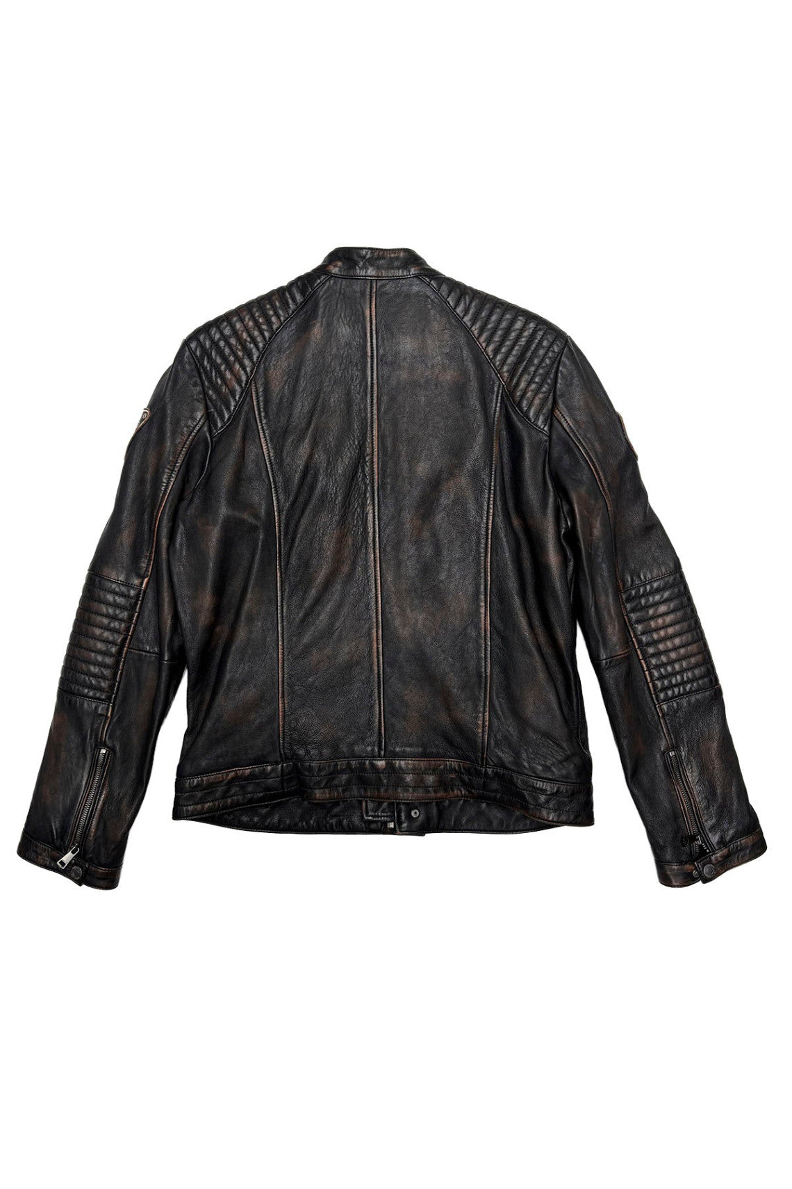Redskins Enfield leren jack Heren Black