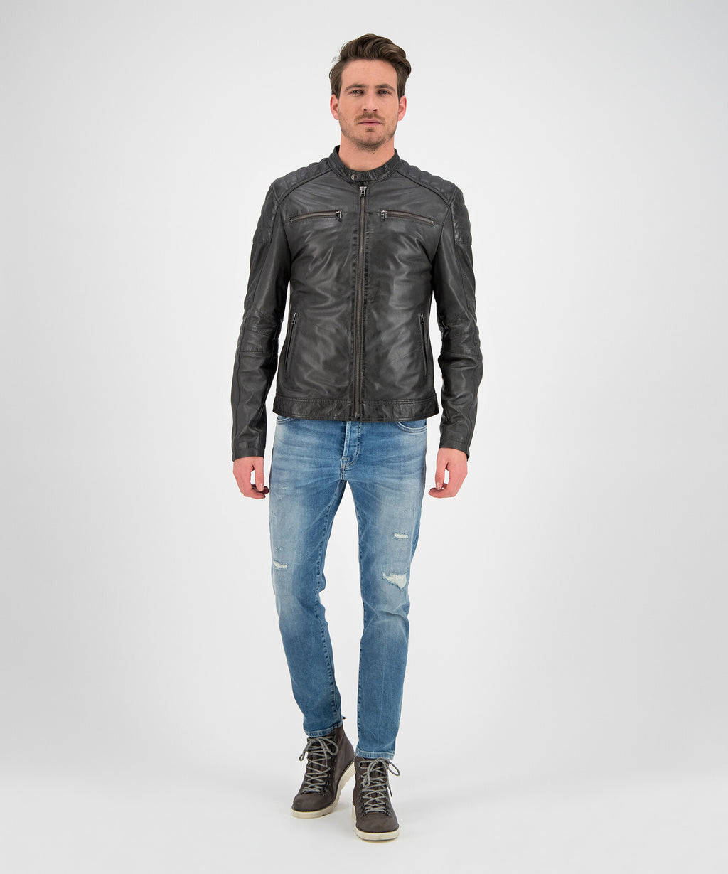 Goosecraft Leren Jack Heren Zwart - foto 6