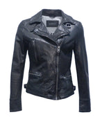 Oakwood Video Leren Bikerjack Dames Zwart - foto 1