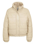 Goosecraft Charlie Leren Pufferjas Dames Ivoor - foto 1