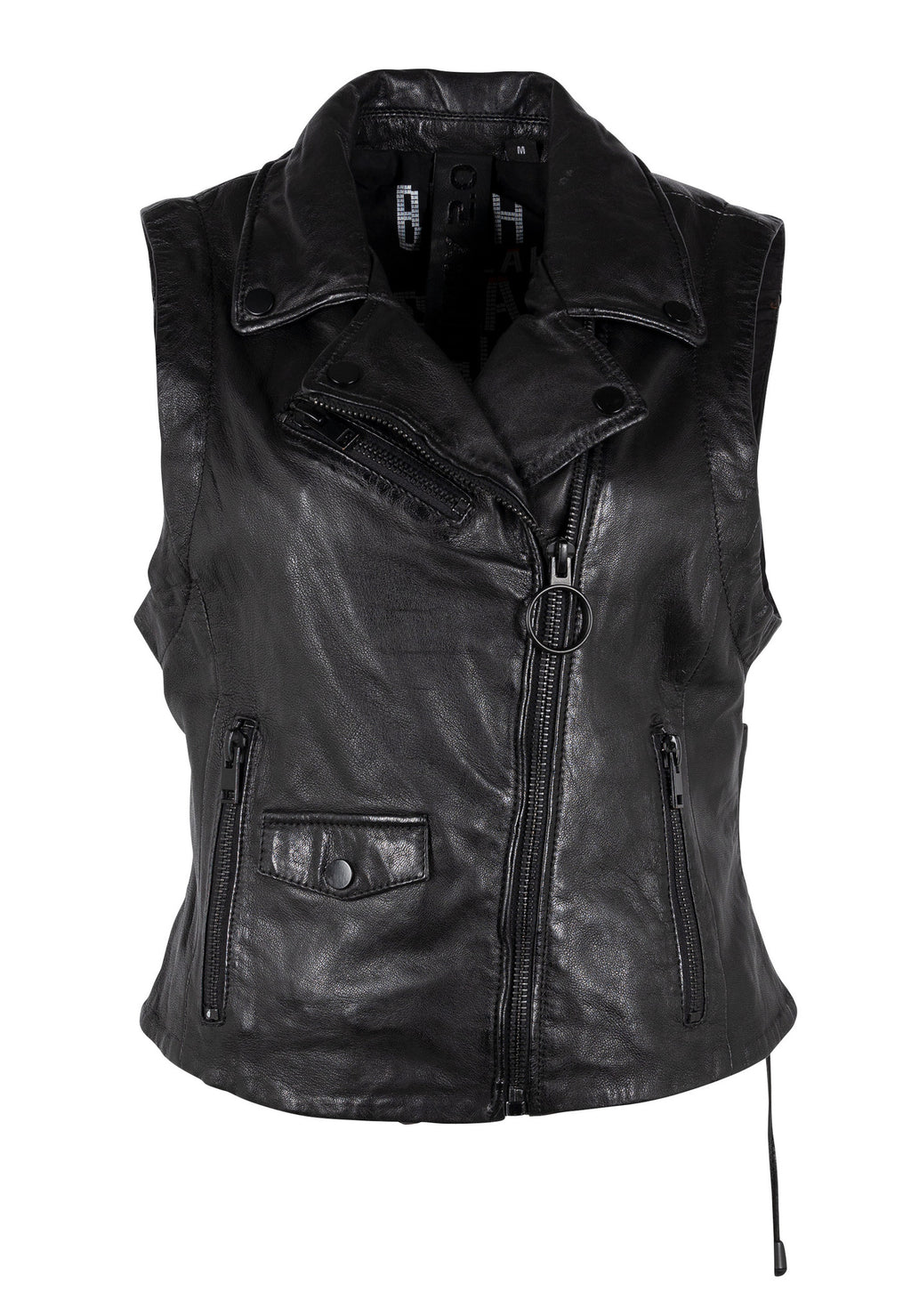 Gipsy 2.0 Lovy Leren Bikerjack Dames Zwart - foto 1