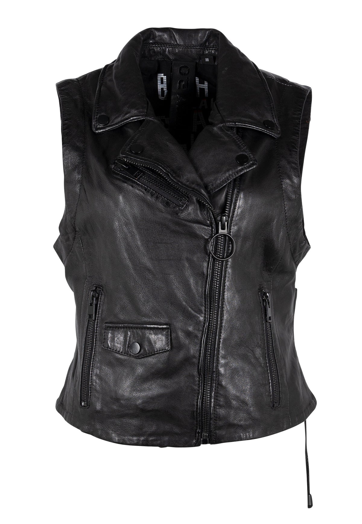 Gipsy 2.0 Lovy Leren Bikerjack Dames Zwart - foto 1