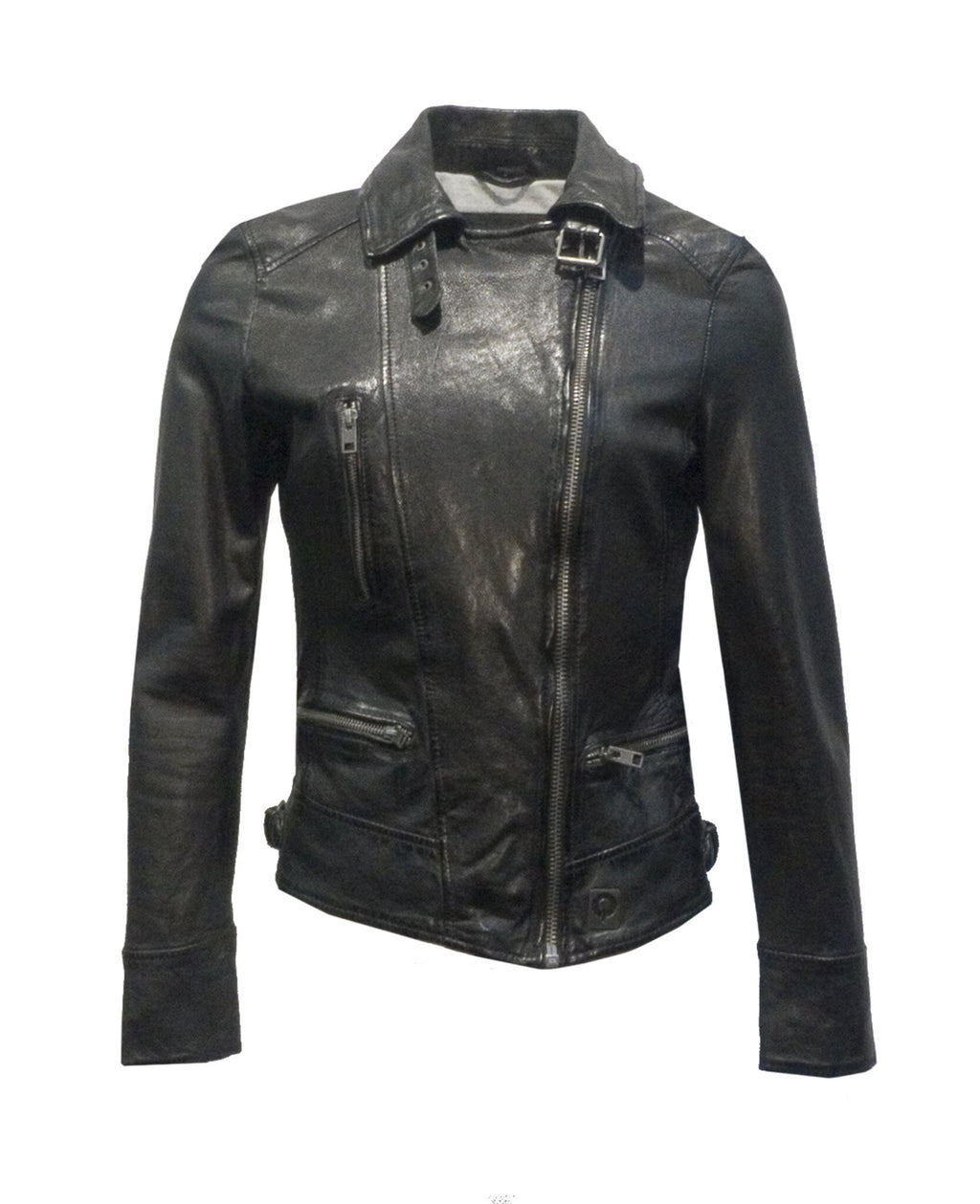 Oakwood Video Leren Bikerjack Dames Zwart - foto 2