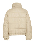 Goosecraft Charlie Leren Pufferjas Dames Ivoor - foto 3
