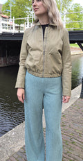 Milestone Helen Leren Jack Dames Khaki - foto 1