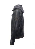 Zenon-4 Black-Beige leren jack